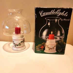 Vintage Candlelights Hurricane Lamp by Himark